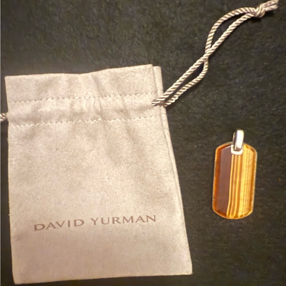 David Yurman Striped Pendant with Pouch